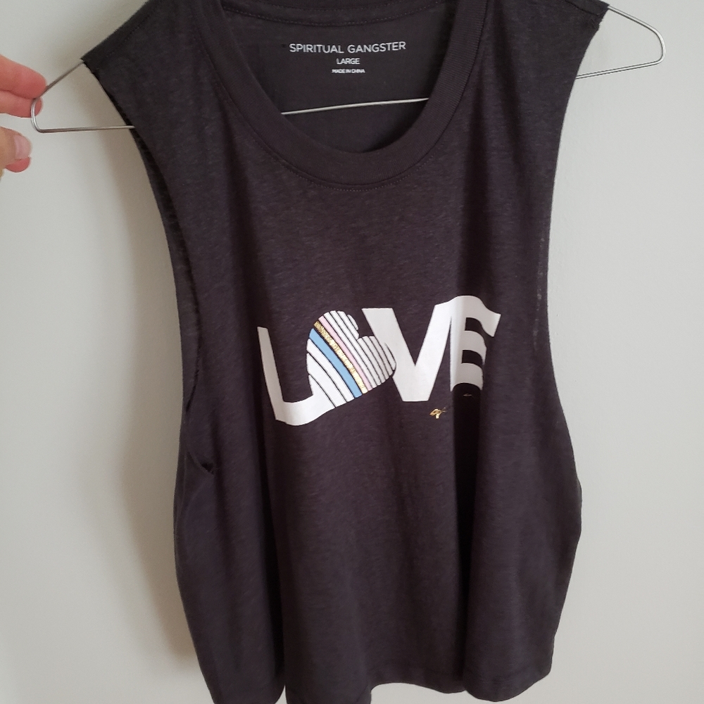 NWT Spiritual Gangster LOVE Tee - Picture 2 of 13